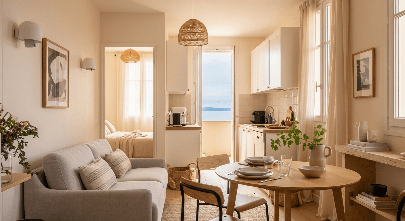 Meubler un appartement pour la location saisonnière : le vrai budget pièce par pièce
